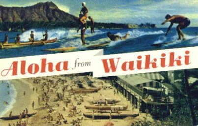 Пощенска картичка от Уайкики, Хавай