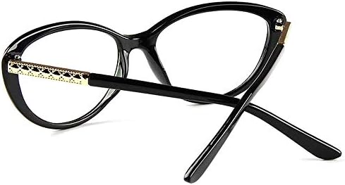 КОМПЮТЪРНИ Оптични Очила в рамки за Котешки очи, блокиране на синя светлина, които предпазват от умора (черен мат, прозрачно)