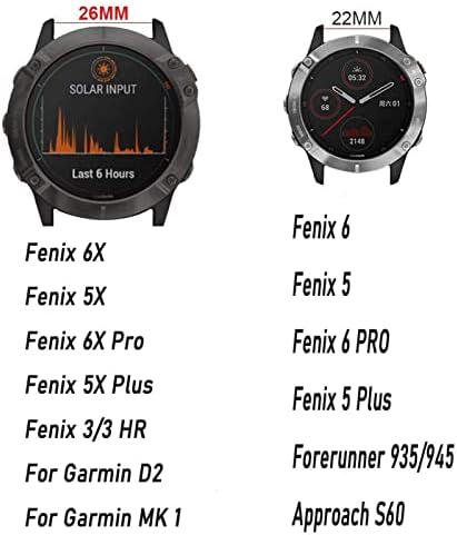 DASEB 22-26 мм и Каишка за часовник Quickfit За Garmin Fenix 6 6X Pro 5X 5Plus 3HR 935 945 S60 MK2 Гривна От Естествена Кожа Аксесоар