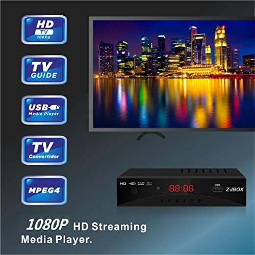 Цифров TV converter, ATSC Cabal Box - ZJBOX за HDTV аналогова Live1080P със запис и на възпроизвеждане на ТВ изход, HDMI, Настройка на