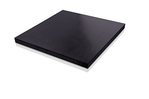 HDPE (полиетилен висока плътност) Пластмасов лист, 1 1/2 - 1,50x 12x 12 Черен цвят